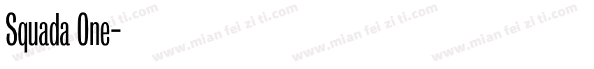 Squada One字体转换